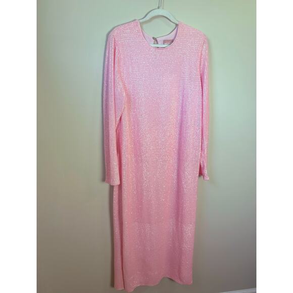 NEW NWT Show Me Your Mumu Maddison Maxi Dress Pink Sequin Size XXL - Picture 4 of 7